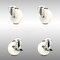 Service Caster 4 Inch 316SS Nylon Wheel Swivel Bolt Hole Caster Brakes, 2PK SCC-SS316BH20S414-NYS-2-TLB-2 - alternate 1